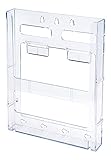 Deflecto Lit Loc Interlocking Magazine Holder, Clear, 11-1/4' x 9” x 1-1/4' (772001)