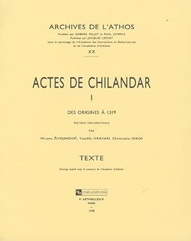 Paperback Actes de Chilandar. I: Des Origines a 1319 [French] Book