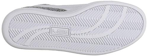 PUMA Puma Men's Smash Knit Sneaker, White White, 4 M US