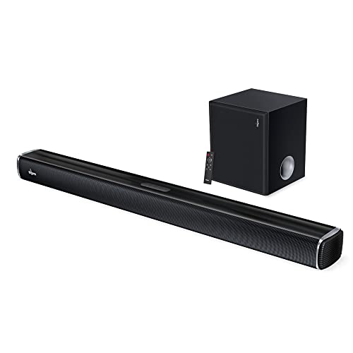 Image of FINGERS Octane-100 Multimedia Sound Bar with Powerful 100 Watts, Subwoofer, Bluetooth, USB, AUX, Optical, HD Interface (ARC), Wall Mountable & Remote Control