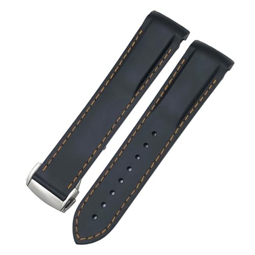 Bracelet de montre de sport étanche en caoutchouc pour activités nautiques