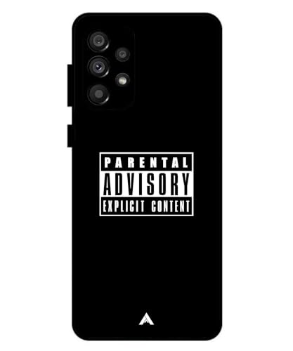 Image of Premium Explicit Case for Samsung Galaxy A73 Soft-Touch Metal TPU Back Cover, Shockproof, Designer, Aesthetic Mobile Phone Case (Glossy Finish)