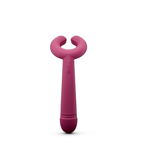 Love to Love - Please Me - Stimulateur - 8 Modes de Vibration - Silicone - Autonomie: 1H - Longueur insérable : 13 cm x Ø3,6 - Splashproof - Design Texturé - Flexible - Plum Star