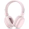 Cascos Inalambricos Bluetooth Niño, Auriculares Inalambricos Diadema Plegable, Límite de Volumen de 85/94dB, Micrófono Integrado, 50 Horas de Reproducción, Headphones Niño para Escuela, Viaje (Rosa)