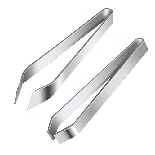2 Piezas Pinzas Pescado Espinas, Pinzas de Acero Inoxidable Cocina