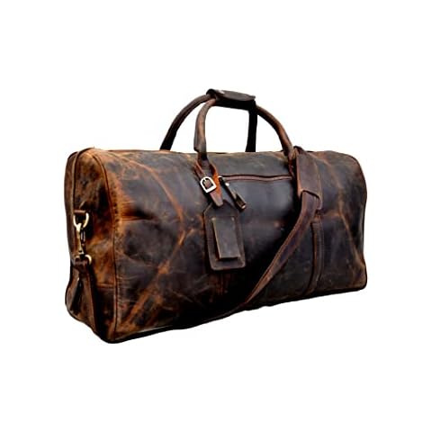 Echte Buffalo Leather Weekender, Leder Reisetasche Reisetasche Leder Tragetasche Cover