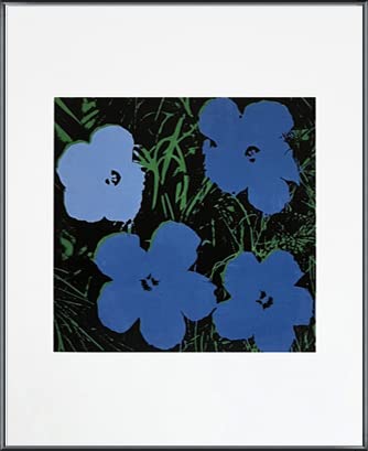 特別額装マット作品/Flowers 1964 Blue&Green/ウォーホル Amazon.co.jp: ポスター アンディ ウォーホル Flowers 1964