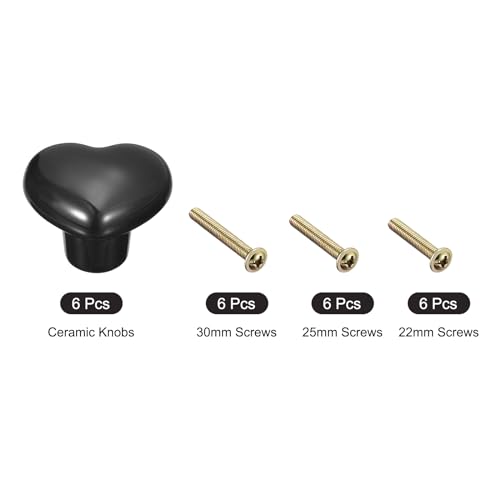 Uxcell 6Pcs Ceramic Knobs, Kitchen Drawer Knobs - Image 3