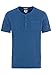 Produktbild camel active Herren Kurzarm T-Shirt mit Henley-Kragen Blau Menswear-L