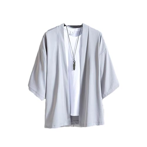 Japanese Kimono Cardigan Traditional Japanese Samurai Clothing Streetwear Yukata Men's Loose Thin Outerwear