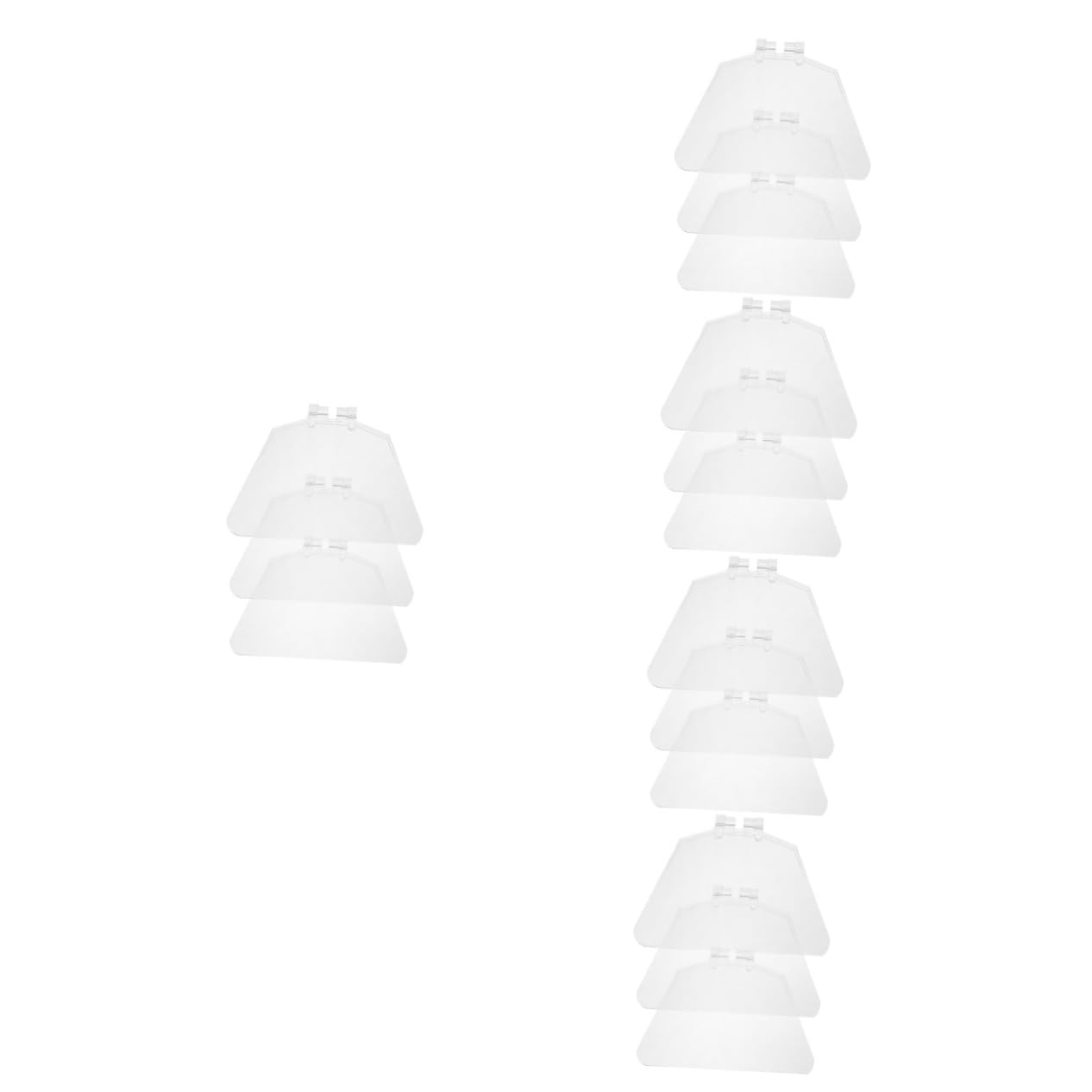 Housoutil 15 pcs desktop eye protection clear eye shield for protection clear eye shield universal bench eye guard goggles bench eye shield