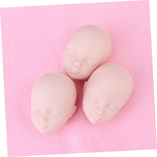 EXCEART 20 Pçs Acessórios Substituição Cabeça De Boneca Prática Maquiagem Simples Brinquedo Artesana