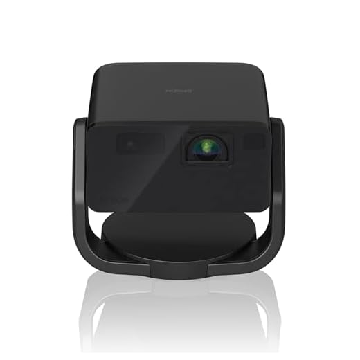 Epson EpiqVision EF-22B tragbarer Mini-Laserprojektor, Full-HD 1.080, 3LCD, 1.000 Lumen, bis zu 150-Zoll-Projektionsfläche, Bluetooth-Lautsprecher, Chromecast, Google TV, Standfuß, schwarz