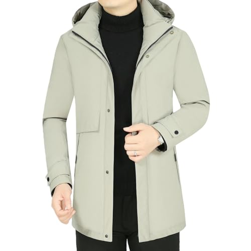 Doudoune d'hiver pour homme d'âge moyen veste courte épaisse fine