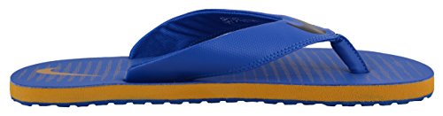 Image of Nike Men's Chroma 5 Hyper Cobalt /Blk-Gold Leaf Flip Flops Thong Sandals