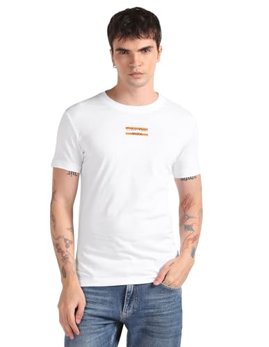 Calvin Klein Jeans Men's Transparent Stripe Logo Tee Transparent Stripe Logo Tee