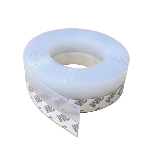 Image of Silicone Door Sealing Tape - 45 MM (3 Meter, White) | Soundproof, Windproof, Self Adhesive Sealing Sticker for Window Gaps, Insects, Bottom of Doors, Weather Stripping tape