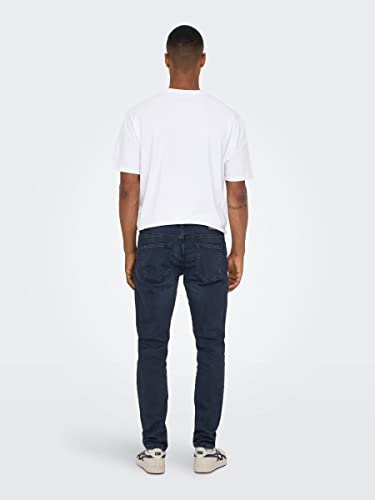 Only & Sons NOS Homme Onsloom Dark Blue Sweat Pk 3631 Noos Jean slim, Bleu (Blue Denim Blue Denim), 32W / 34L EU