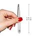 Professional Tweezers Diamond Slant Tip - Diamond Tip Tweezers for Men & Women - High Precision Design for Face, Eyebrow, Hair & Grooming - Stainless Steel Handmade Beauty Tool