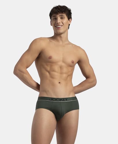 Image of Jockey 8037 Men's Super Combed Cotton Solid Brief with Ultrasoft Waistband