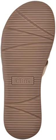 CLIFFS BY WHITE MOUNTAIN Women's Squarely Sandal, Natural/Nubuck, 11 M | Image 6