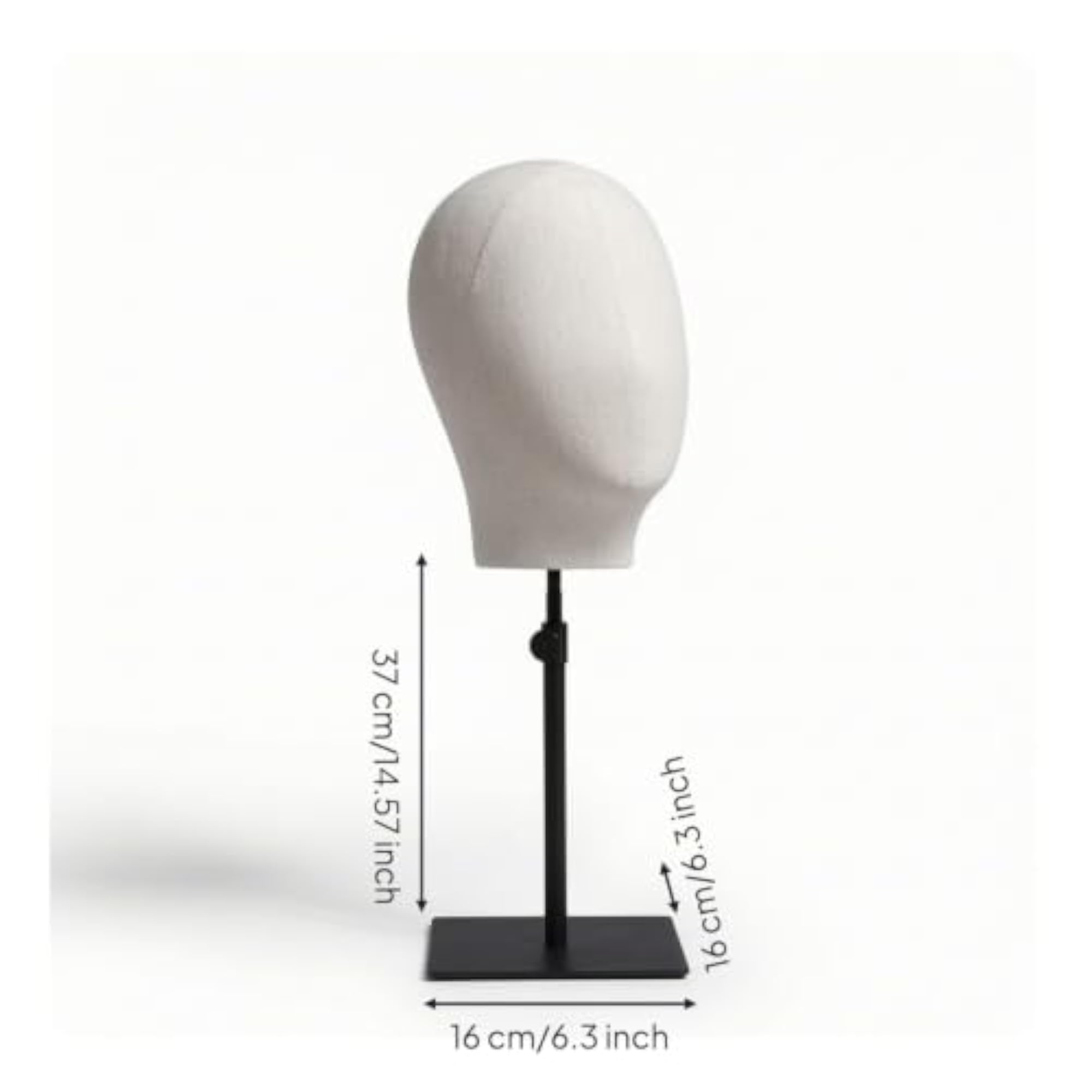 Adjustable Head Display Form Hat Display with Metal Stand