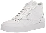 Reebok Women's Court Advance Bold High Sneaker, FTWWHT/FTWWHT/FTWWHT, 9