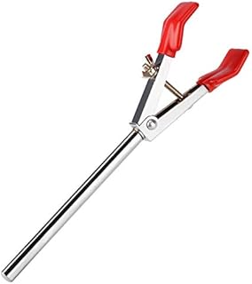 stonylab 2 Prong Lab Clamp, Sturdy 2 Prong Single Adjust Multipurpose Swivel Clamp Grip Lab Extension Clamp Lab Accessory