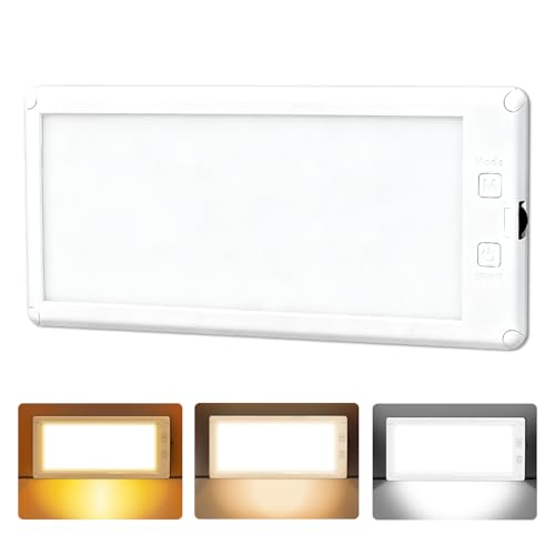 SFNN RV Lights Interior 3 Color RV LED Super Bright Fixture 12V RV Ceiling Dome Light with ON/Off Dimmable Switch Energy Saving Gift Package for RV/Camper/Car/Trailer/Boat