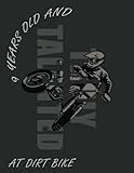 9 years old and truly talented at dirt bike: drawing pad gifts for boys 9 year old | sketchbook for a funny 9th birthday | large sketch paper for drawing, doodling or sketching, 110 pages 8,5x11in
