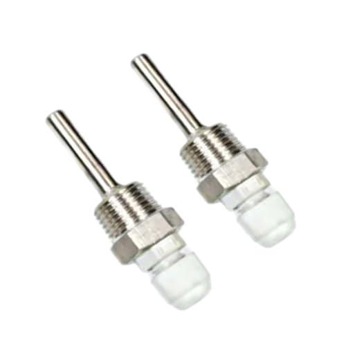 2 sensores de temperatura, rosca de 1/2 pulgadas, carcasa de inmersión, 50/100/200/300 mm, acero inoxidable, funda protectora para tanques de agua de sonda