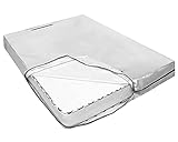 Ámbito de Aplicación - La funda protectora hecha con materiales especiales es más resistente a los arañazos, al desgaste, al agua y a la humedad que las hechas con otros materiales comunes. Y tiene un tamaño perfecto, adecuada para colchones de varios tamaños. Cuando no esté en uso, puede plegarla fácilmente para guardarla para brindarle servicios convenientes.