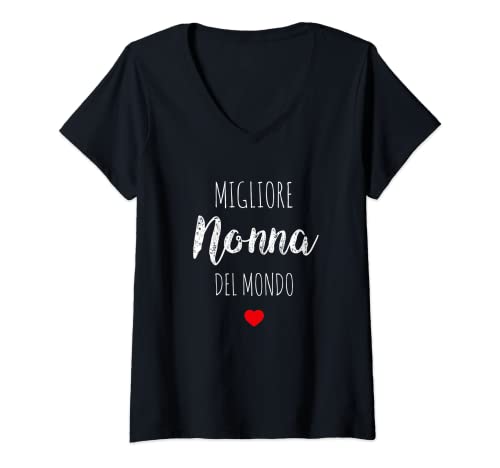 Mujer Best grandma grandmother saying Camiseta Cuello V