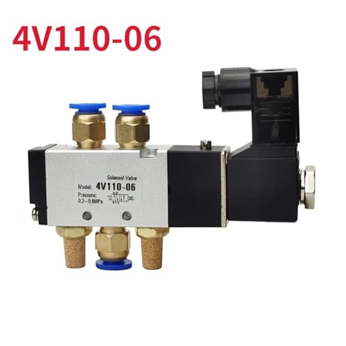 Distributeur solénoïde 4V110-06 1/8 de précision industrielle DC 24V - 6