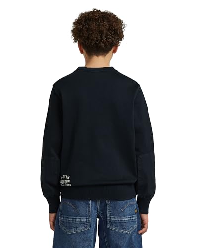 Pull G-Star Army R Knit pour garçon en maille kaki confortable - 2