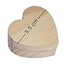 Wooden World - Wooden Heart shaped Tiny box With Lid for tiny item storage #1