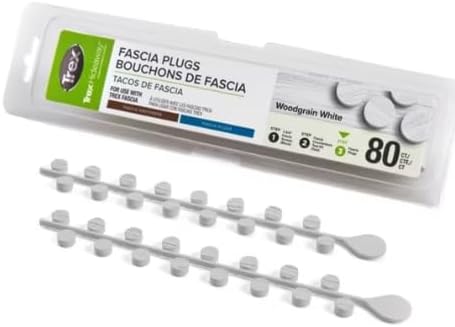 Trex Fascia Plugs (80ct) (Woodgrain White)