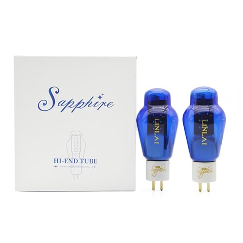 LINLAI 300B-S Sapphire Blue Glass Vacuum Hifi Valve Electronic Tube for Class Pairing Audio Amplifier Replaced 10W Power Amplication（2pcs in a pack)