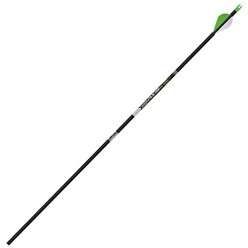 Easton Axis 5mm Carbon Arrows with HIT Inserts 340 Spine 6-Pack Fletched