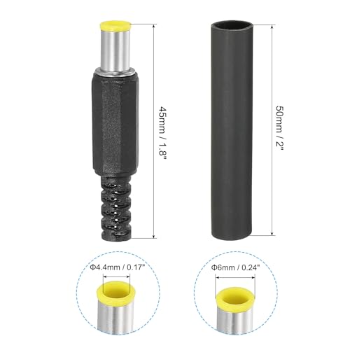 PATIKIL Conector DC Macho 6.0x4.4mm Pack 20 miniatura 2