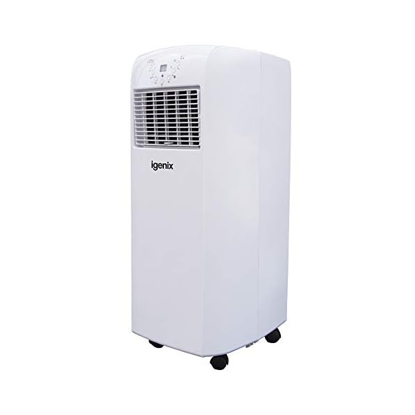 Igenix IG9902 3-in-1 Portable Air Conditioner with Heating Function, 9000 BTU, 1100 W - White