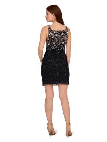 Adrianna Papell Women's Petite Beaded Tank Dress2