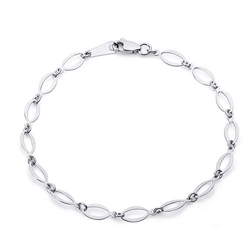 14k REAL Yellow OR White Gold Bracelet with Lobster Claw Clasp - 7.25