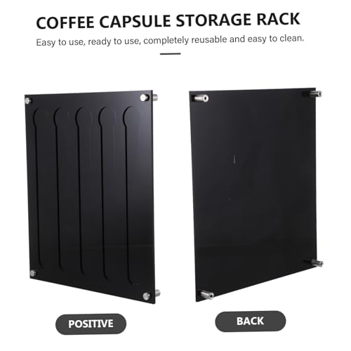 Support de dosettes de café en acrylique pour organiser le bureau élégant - 4