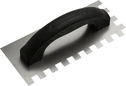 Image of HiFam Notch Trowel | Economy Square Notch Trowel Set | Notch Trowel for Fixing Tiles, Granite, Marble | Flooring Tile Installation Trowel | Notch Size : 6 mm & 10 mm (1 /2-Inchx & 1 /4-Inchx) | 2 PCs |