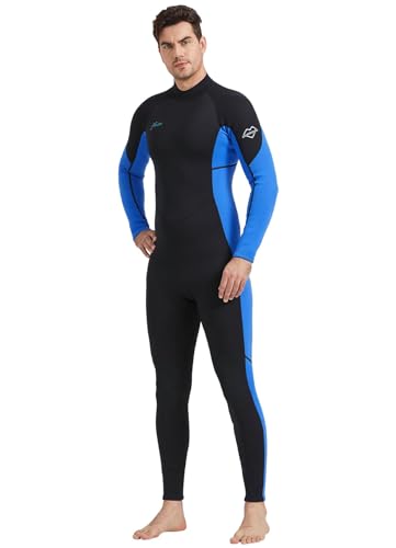 Photo 1 of  size large Hevto Men Wetsuits 3/2mm and 5/4 mm Neoprene Wet Suit Back Front Zip in Cold Water for Surfing Swimming Diving
