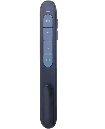 Image of Wireless Presenter Remote with Green Light, Rechargeable PowerPoint Clicker for Mac Windows PC, 2.4GHz USB & Bluetooth, 656ft Range
