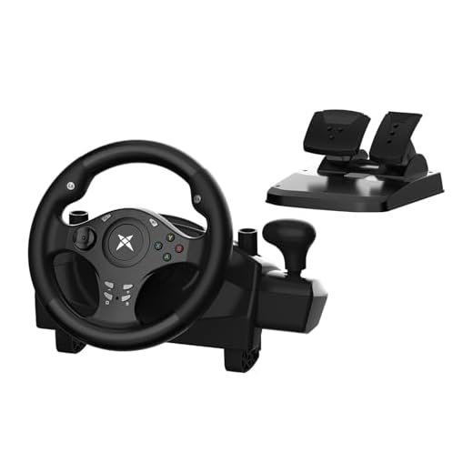 Steering Wheel for PC, PC Racing Wheel with Responsive Gear and Pedals, Compatible with PC / PS3 / PS4 / XBOX ONE / XBOX360 / NS SWITCH / Android by DOYO Xbox Steering Wheel