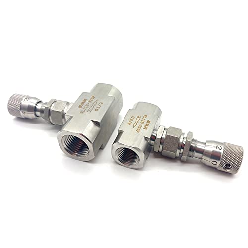 Válvula microreguladora de aguja 3/8 acero inox con escala G 3