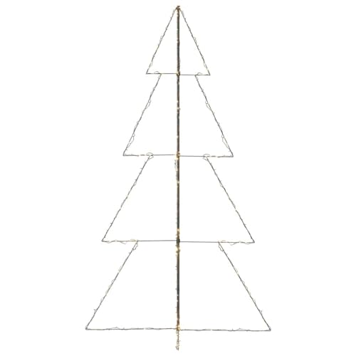 Arbre de Noël cône extérieur 360 LED blanc chaud